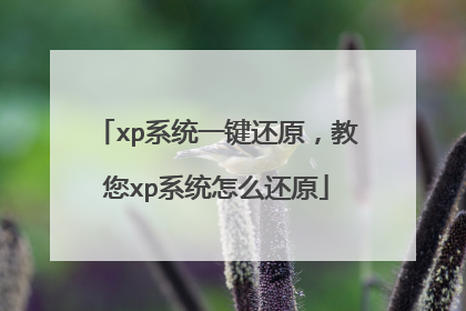 xp系统一键还原，教您xp系统怎么还原