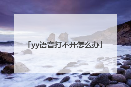 yy语音打不开怎么办